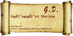 Gyöngyösi Dorina névjegykártya