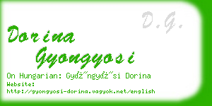 dorina gyongyosi business card